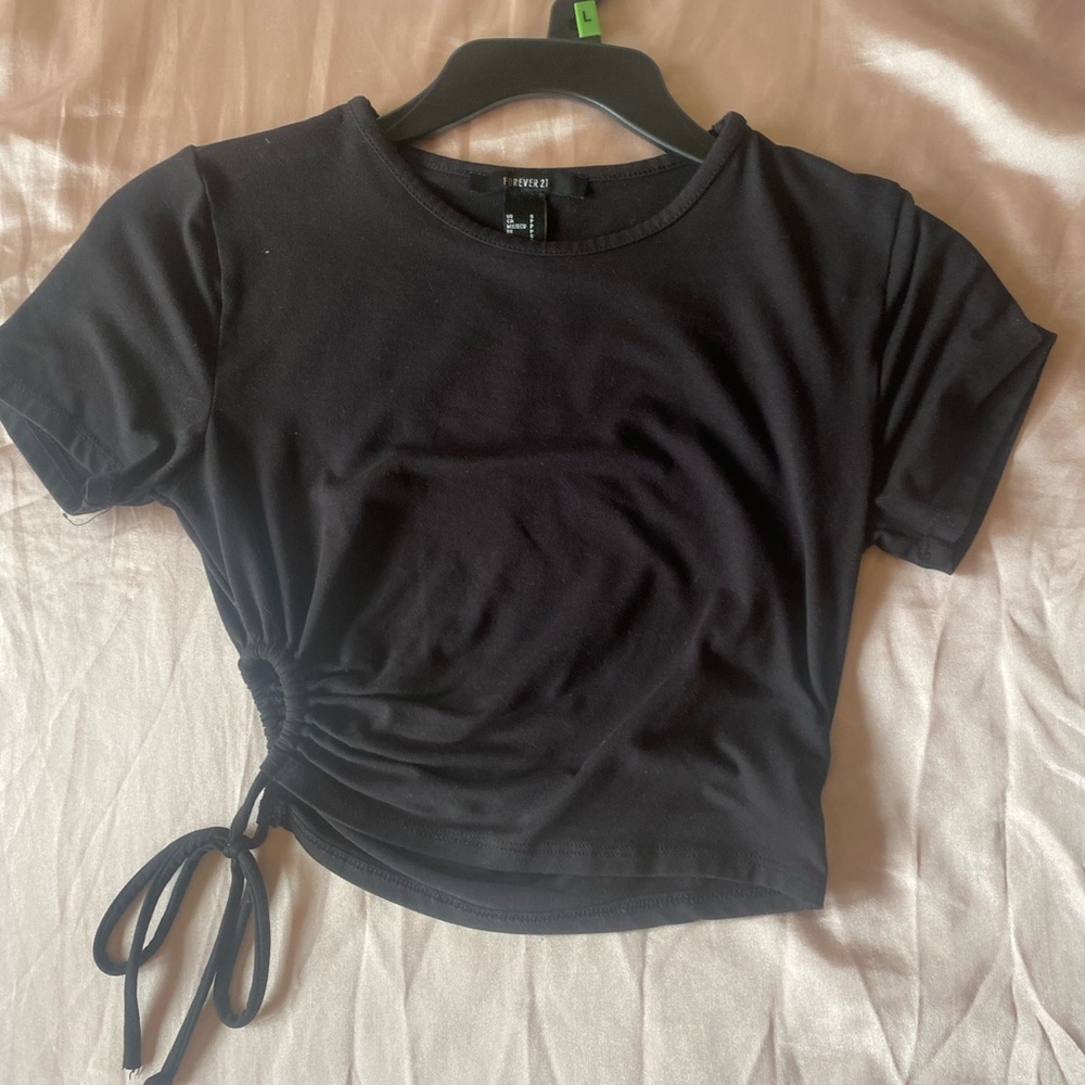 Black crop top